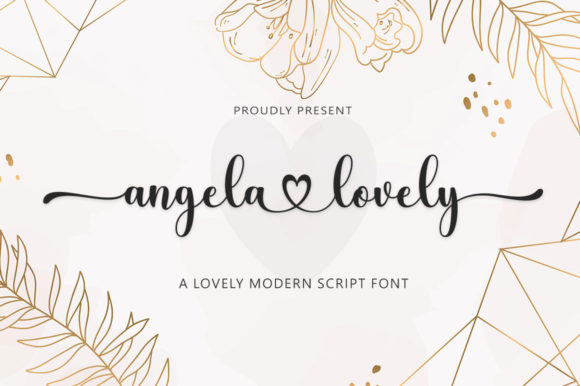 Angela Lovely Font for Handmade Brands
