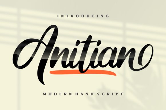 Anitian: The Bold Script Font for Makers