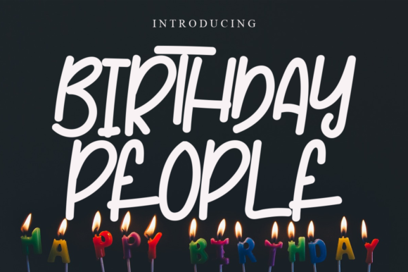 Birthday People: A Natural Script Font for Web Design