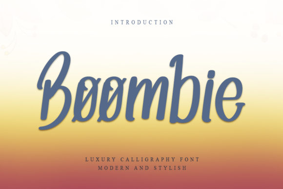 Boombie: A Light Handwritten Font for Digital Luxury