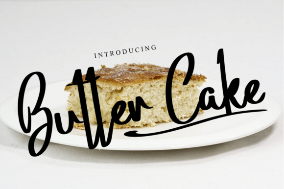 Butter Cake Font: A Romantic Script for Elegant Design