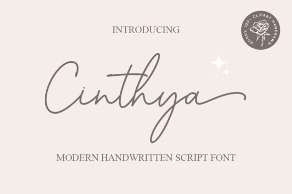 Cinthya Handwritten Font for Branding