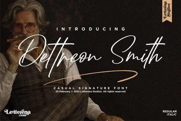 Dettreon Smith: A Premium Script Handwritten Typeface