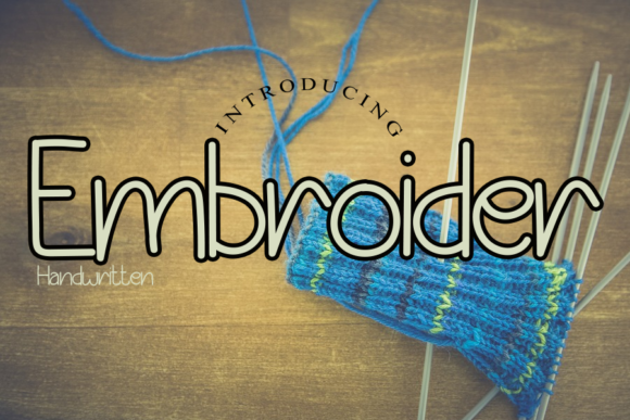 Embroider: A Handwritten Typeface for Digital Brands
