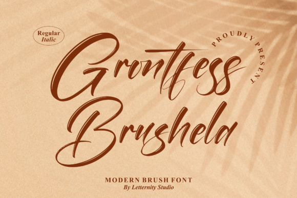Grontfess Brushela: A Handwritten Typeface for Authentic Branding