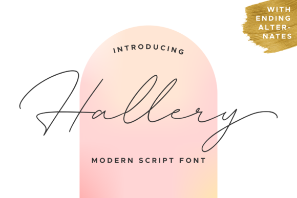 Hallery: A Timeless Handwritten Font for Branding
