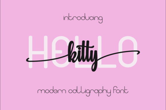Hello Kitty Font for Elegant Editorial Design