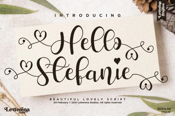 Hello Stefanie: A Timeless Handwritten Typeface