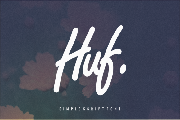 Huf Font: A Casual Script for Branding