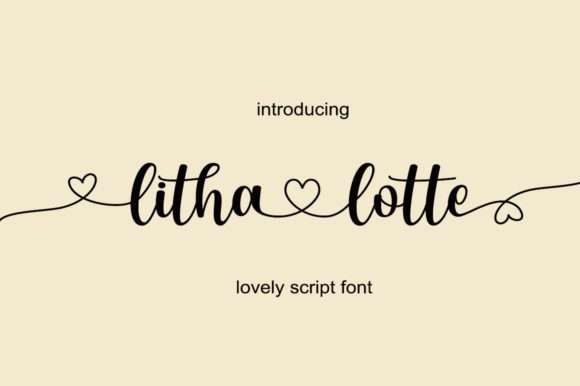 Litha Lotte Typeface for Elegant Branding