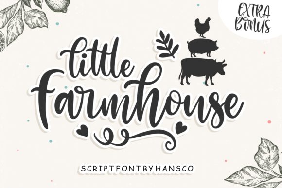 Little Farmhouse Font for Handmade Branding