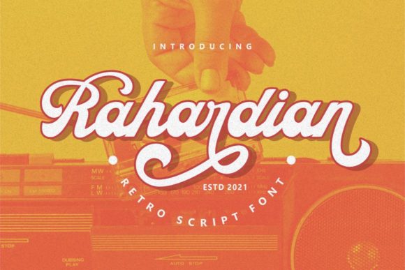 Rahardian: A Retro Script Font for Bold Branding