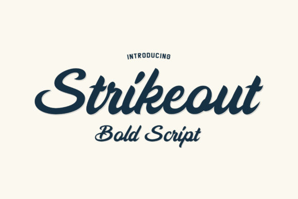 Strikeout: A Bold Handwritten Typeface for Editorial Impact
