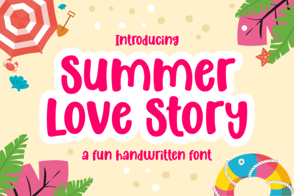 Summer Love Story: A Sweet Handwritten Typeface