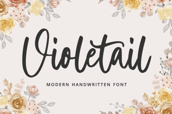 Violetail Modern: A Refined Script Handwritten Typeface
