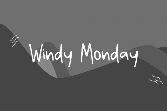 Windy Monday: The Ultimate Handwritten Font for Modern Design